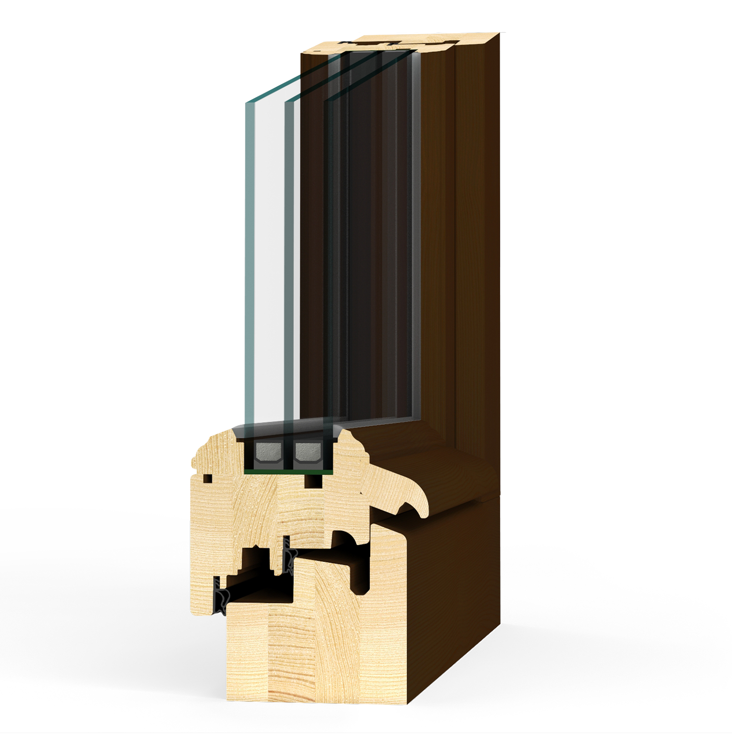 Angle Fenêtre Bois Secura 80 TRADI