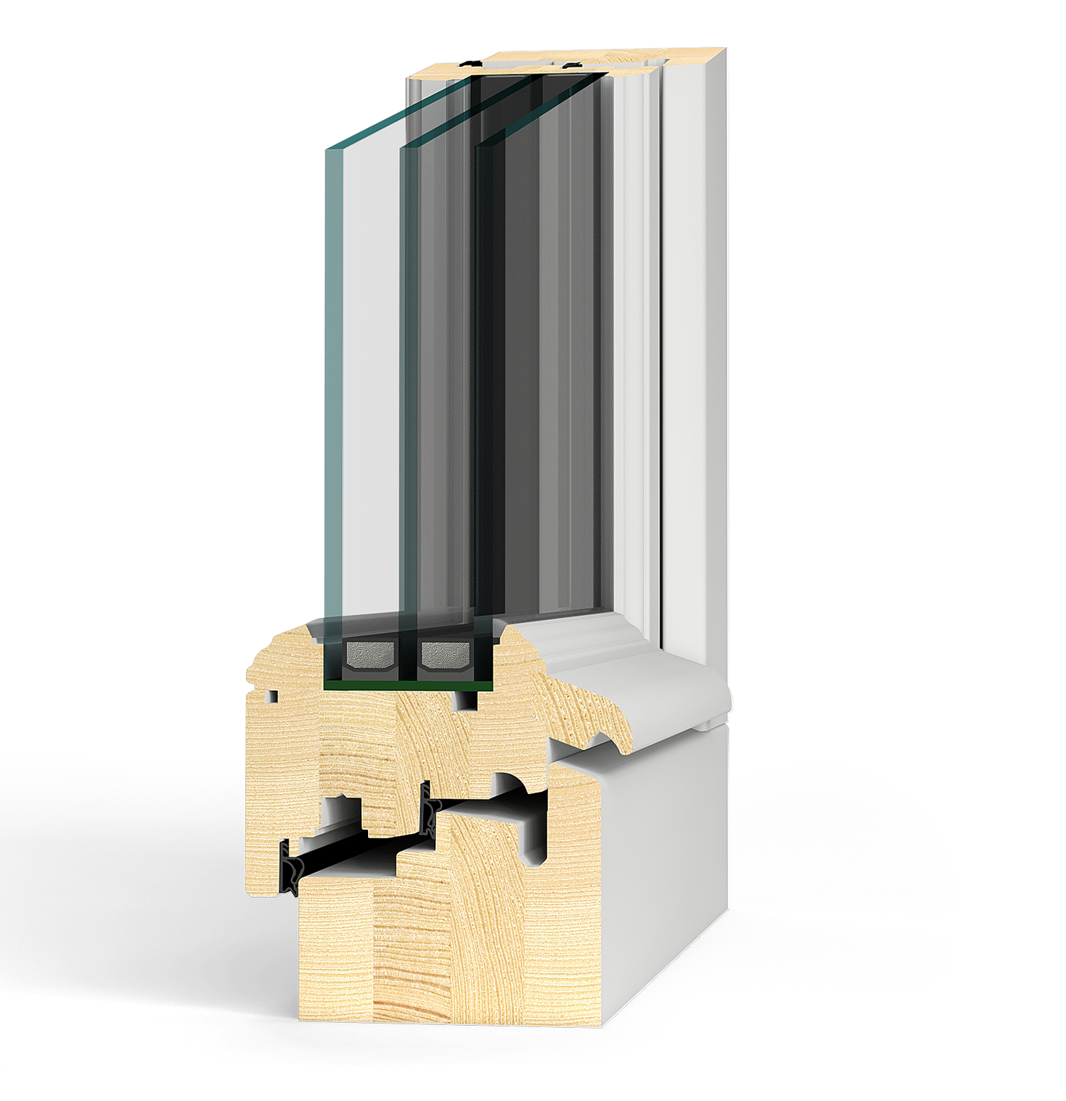 Angle Fenêtre Bois Secura 92 TRADI
